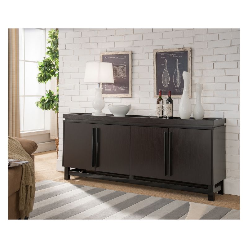 Carmel Sideboard Dark Brown/Black - Chique