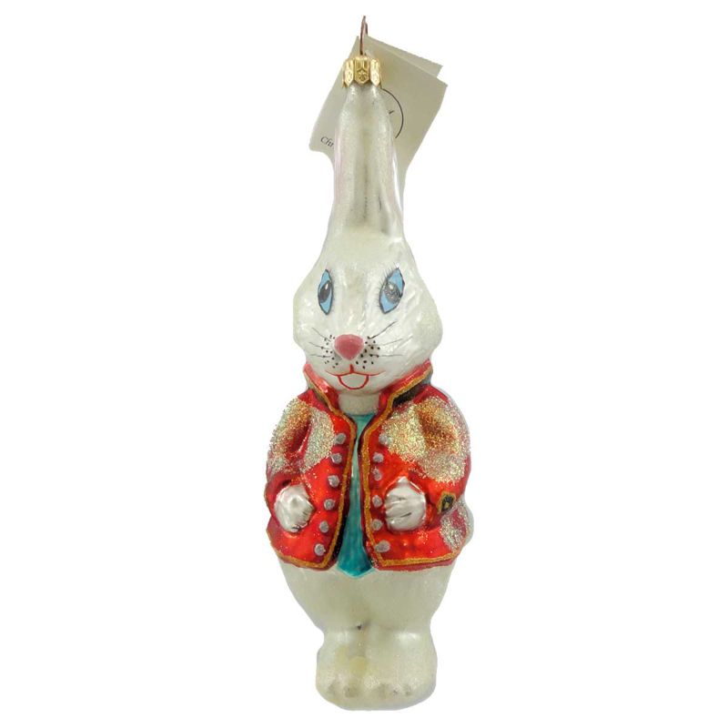 Christopher Radko Circus Chief Ornament Rabbit Bunny Easter  -  Tree Ornaments