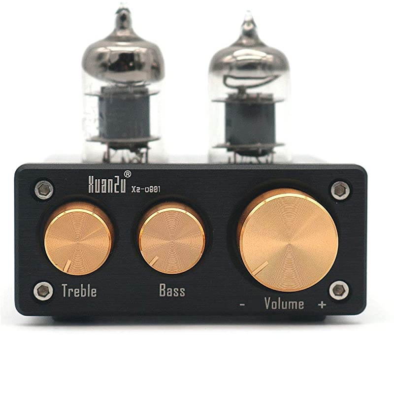 6J1 Mini Vacuum Tube Preamp Audio HiFi Stereo PreAmplifier Treble Bass Control