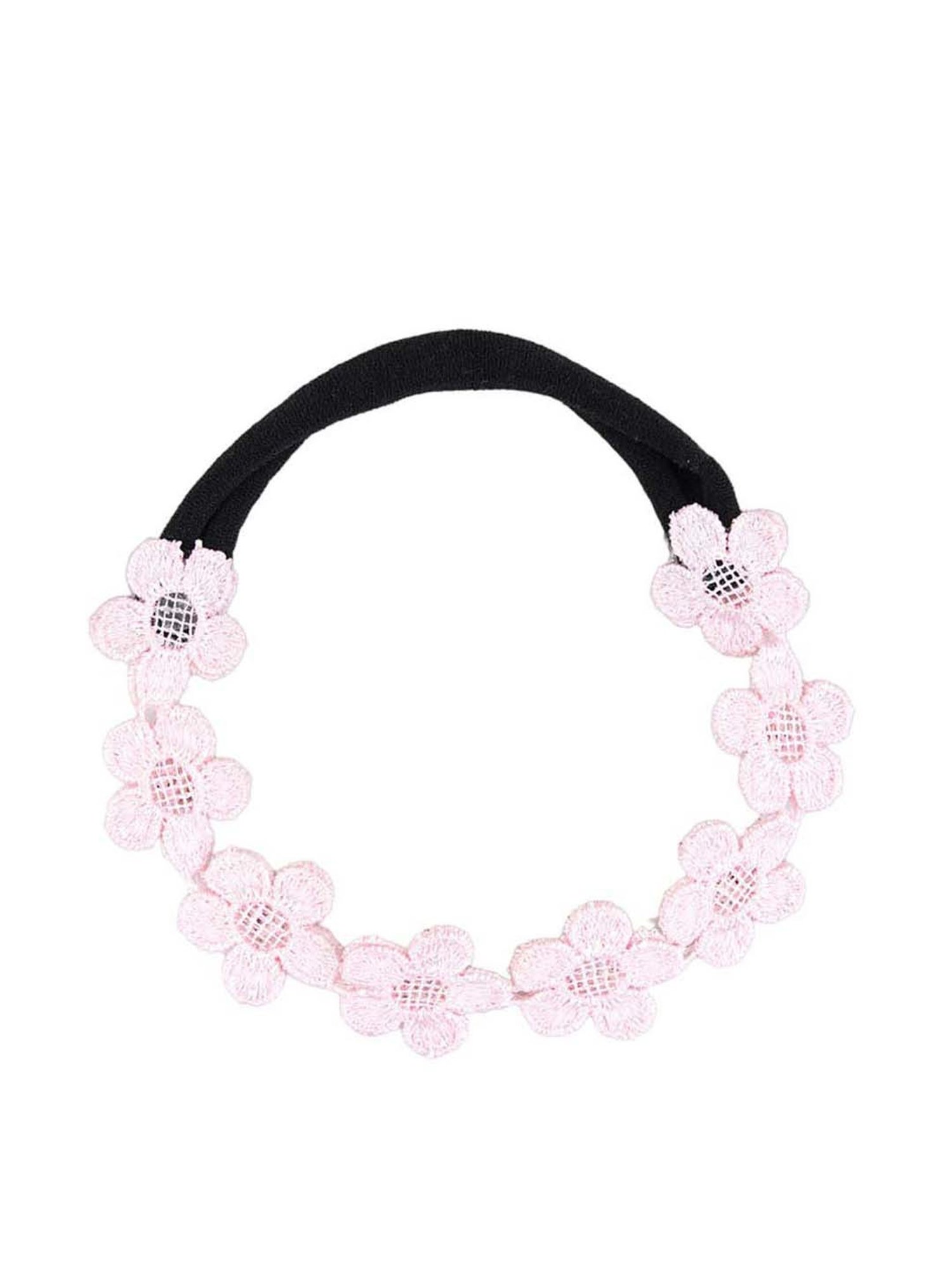 Aditi Wasan Off White Printed Head Bands Pack of 2