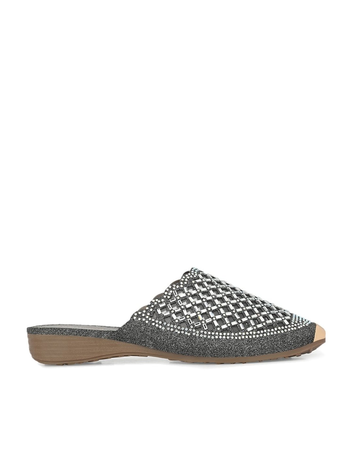 Clog London Women's Grey Mule Shoes