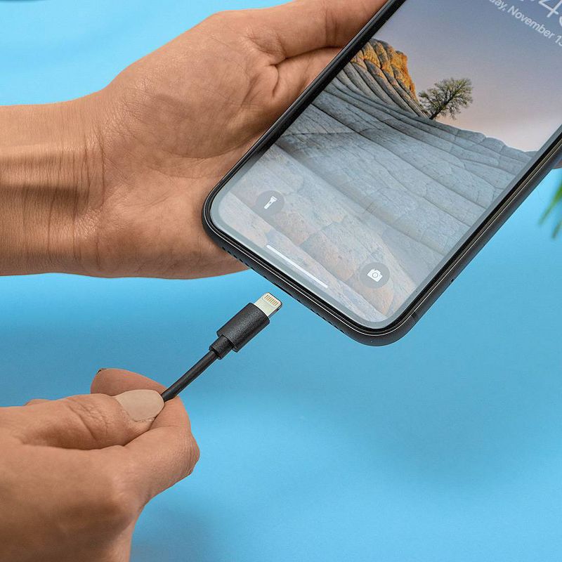 Just Wireless 3ft TPU Lightning to USB-A Cable - Black