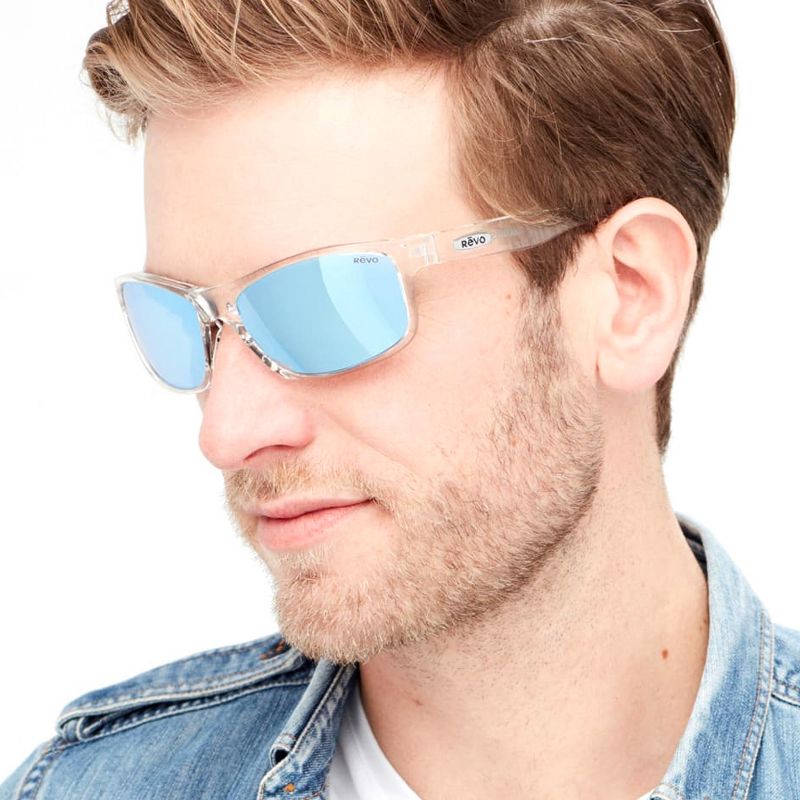 Revo Harness L RE 4071 12 CH Unisex Sport Polarized Sunglasses Crystal Sand 61mm