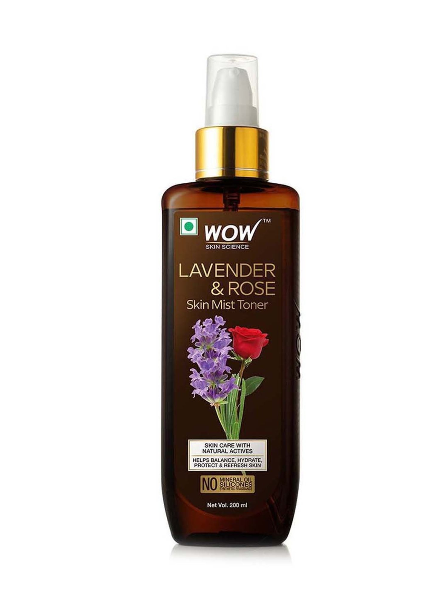 WOW Skin Science Lavender & Rose Skin Mist Toner - 200 ml