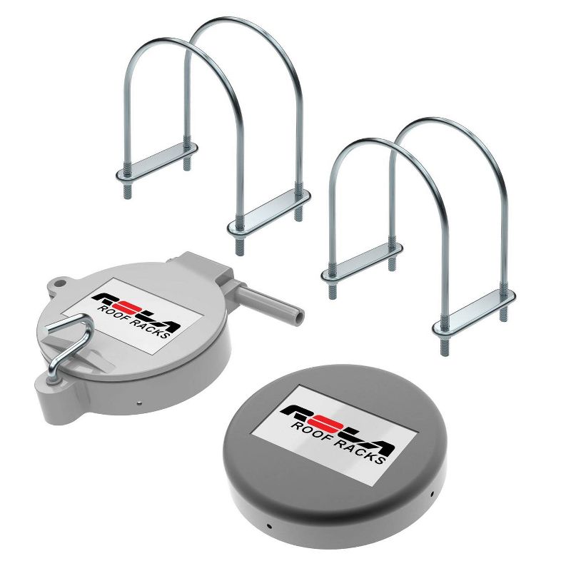 ROLA 59797 Truck Bed Roof Rack 6" Conduit Pipe End Cap Carrier Rack Holder Kit