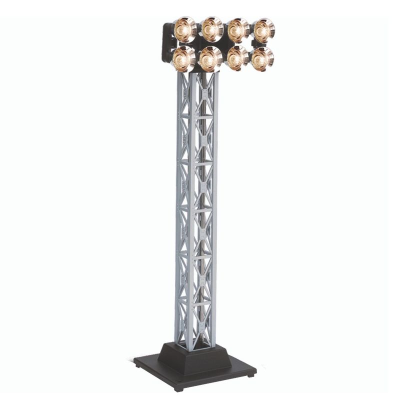 Lionel 682012 Plug Expand Play Electric O Gauge Single Floodlight Tower Model Train Accessory for Locomotive Layout Display with LED Lights