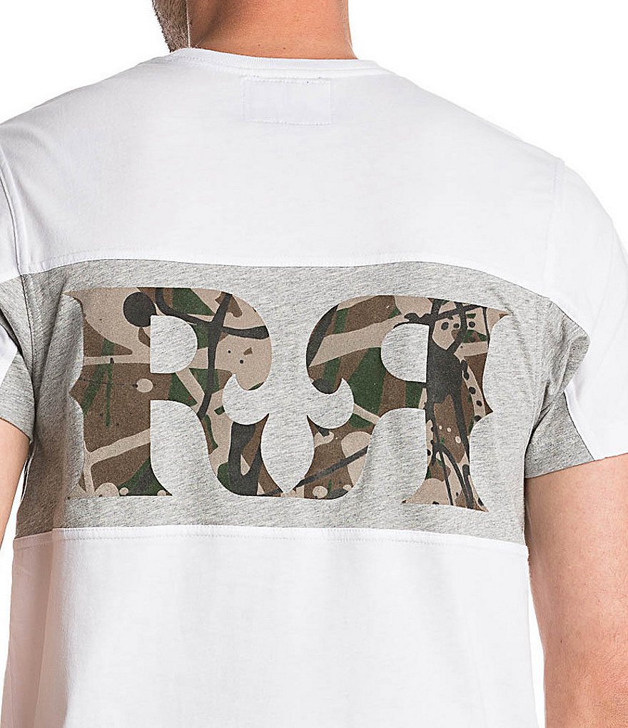 Rock Revival Short-Sleeve Flocked Camo Print T-Shirt