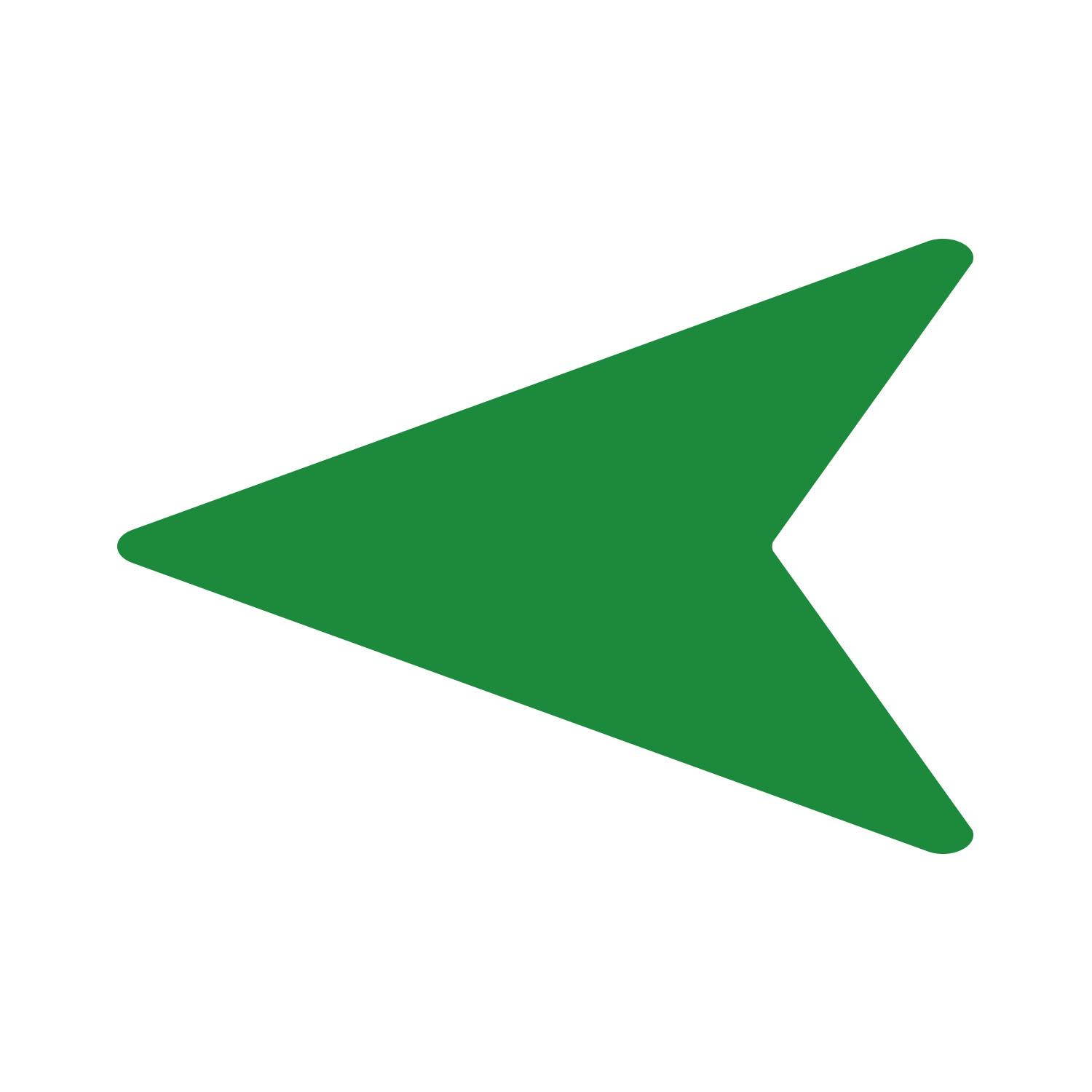 LiteMark 5 Inch Purple Removable Flying V Arrow Decals - Pack of 16