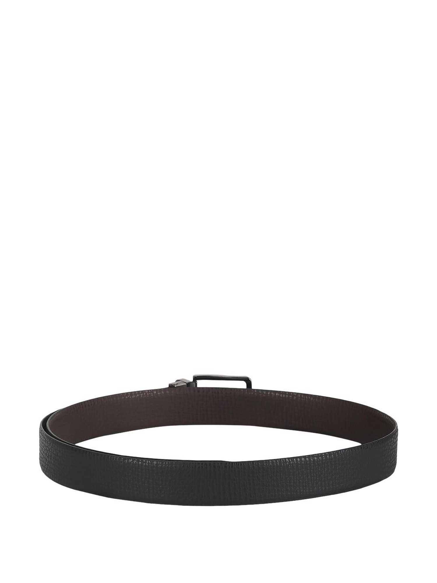 Peter England Black & Brown Leather Reversible Belt For Men