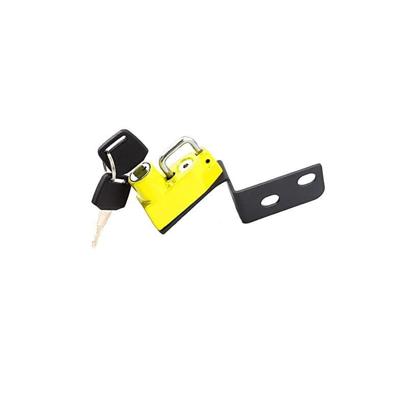 Helmet Lock Anti-Theft Helmet Security Lock Compatible with 125 2012-2016 200 2013-2016 390 2014-2016 250 2015-2016-Yellow
