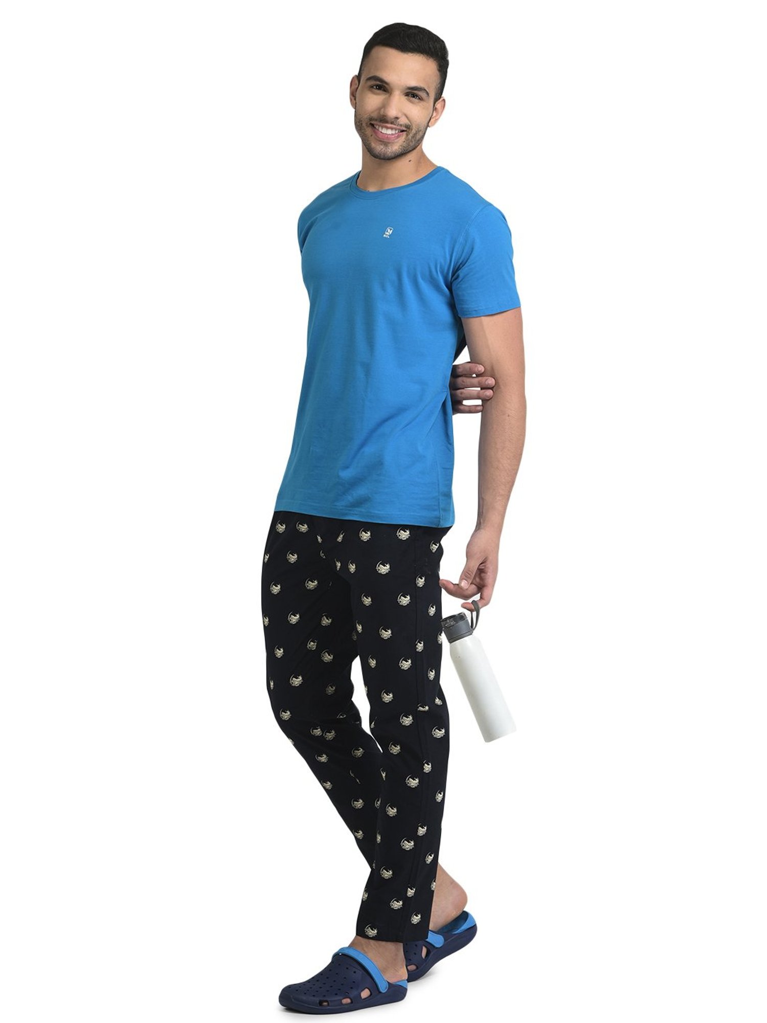 Woodland Navy Printed Pyjamas