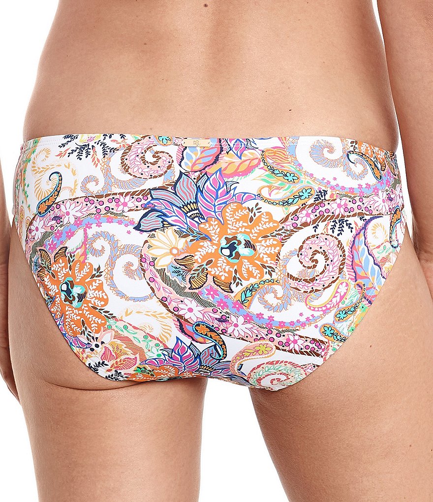 kate spade new york Dandelion Floral Mini Ruffle Swim Top