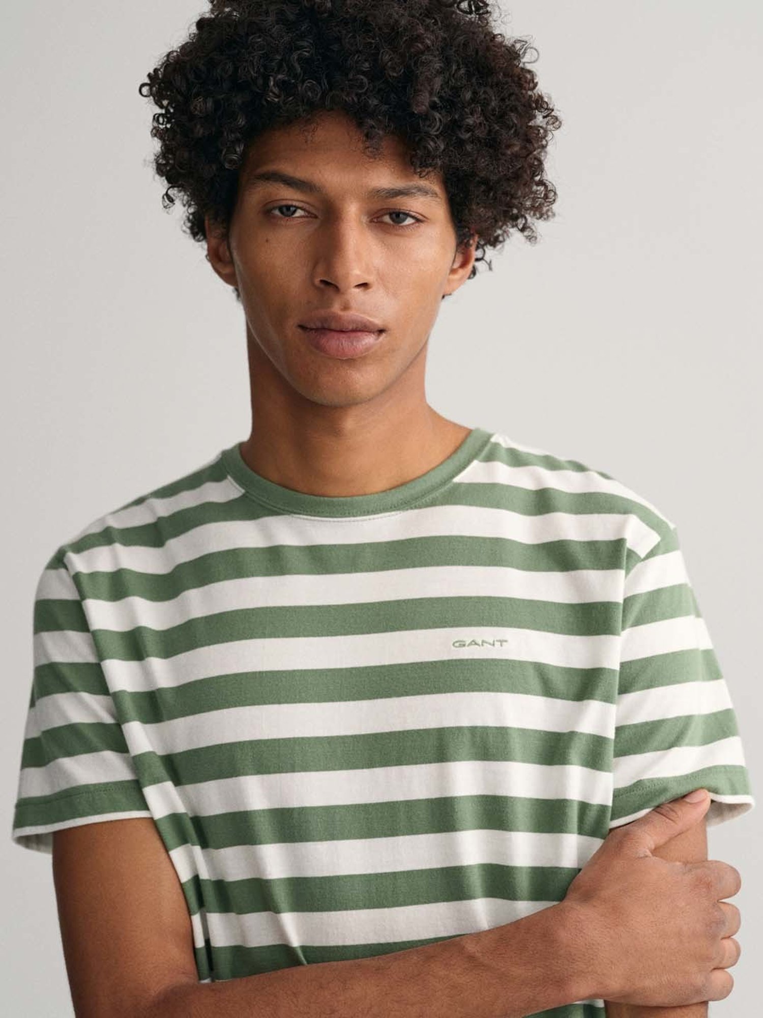 GANT Green Regular Fit Cotton Crew T-shirt