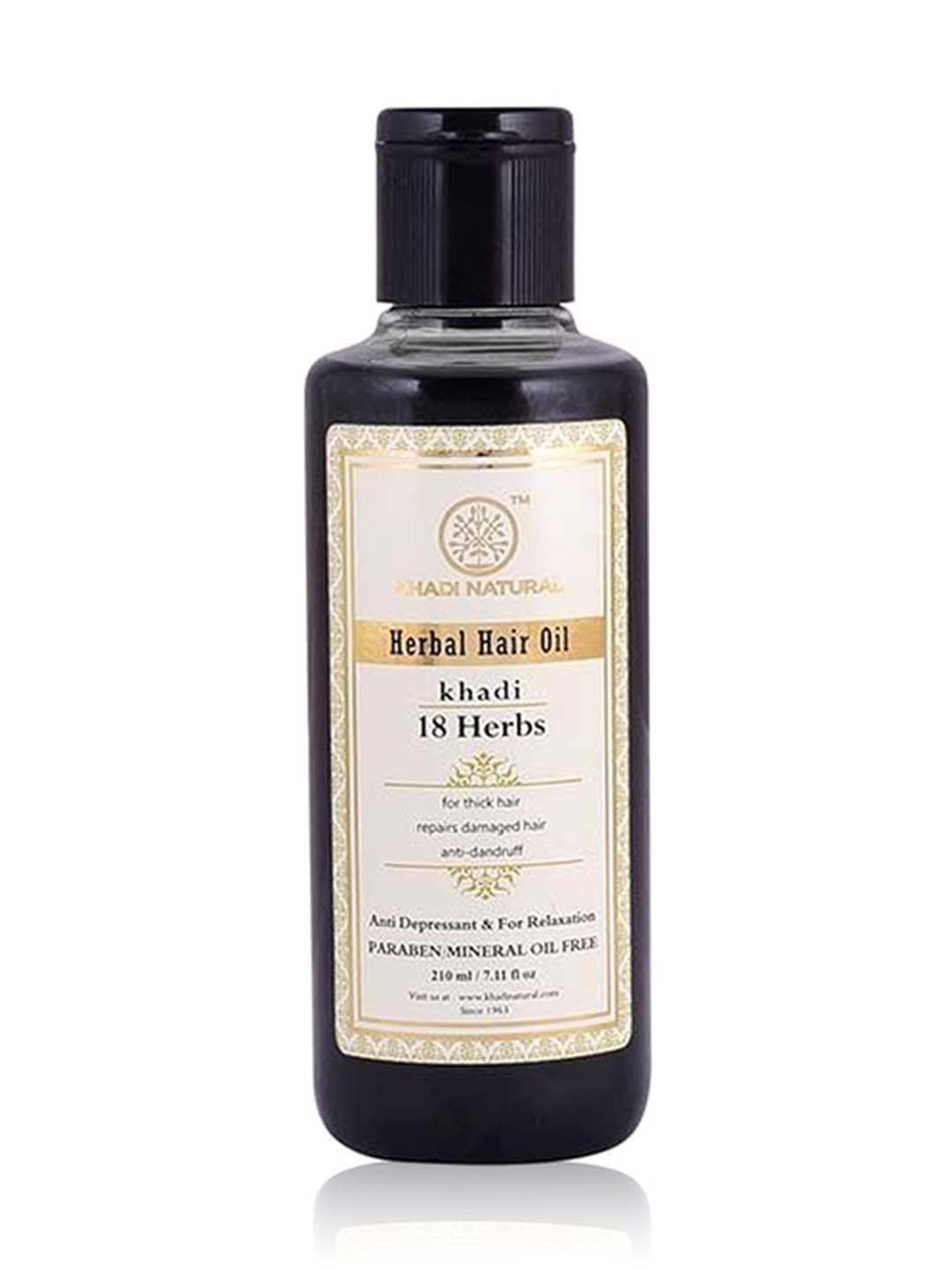 Khadi Natural Herbal 18 Herbs Hair Oil - 210 ml