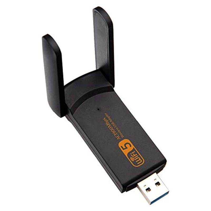 KuWFi USB3.0 WiFi Adapter 1900Mbps Dual Band 2.4Ghz + 5.8Ghz Wi-fi Dongle Computer 802.11AC Network Card with 2 Antennas Hi-Speed (5601AC)