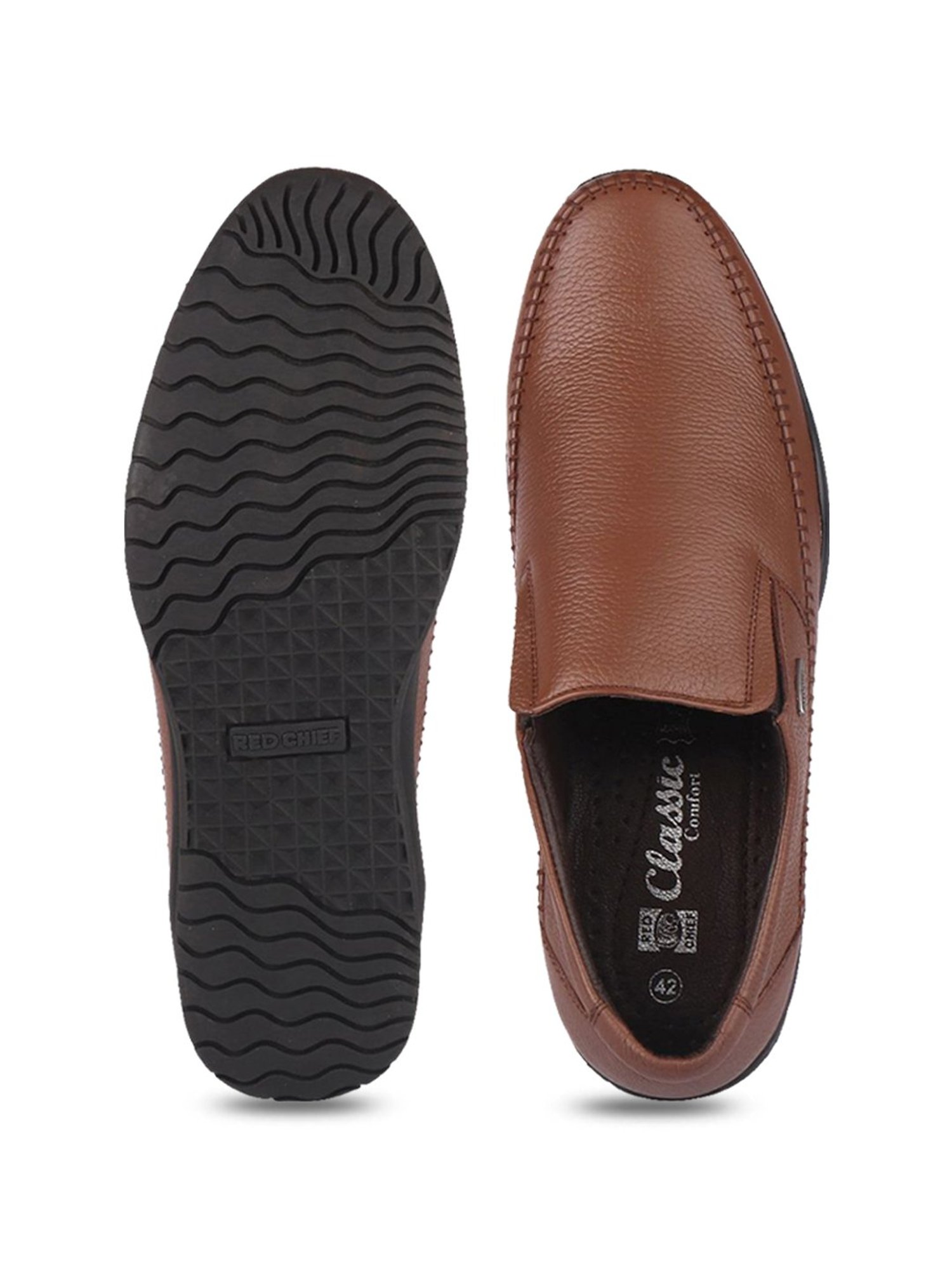 Red Chief Men's Tan Formal Loafers
