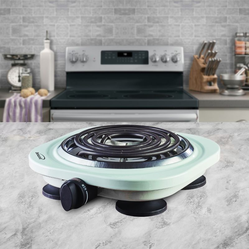 Brentwood Electric 1000W Single Burner in White