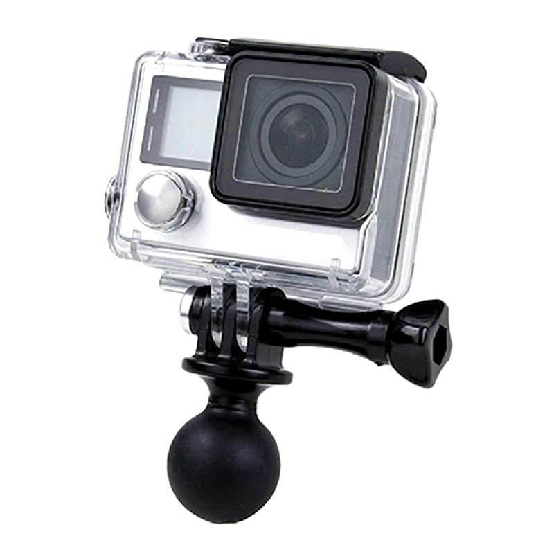 Ball Mount for GoPro Hero 9 8 7 6 5 4 3+ 3 Black Silver 2018 Max Session Fusion Osmo Action Xiaomi YI AKASO SJCAM Camera Ball Head Mount Adapter 1Inch Diameter Ball with Thumb Screw