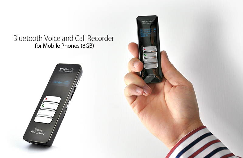 Toptekits One-button Recording Bluetooth Voice and Call Recorder for Cell Phones/Mobile phone(8GB) DVR188
