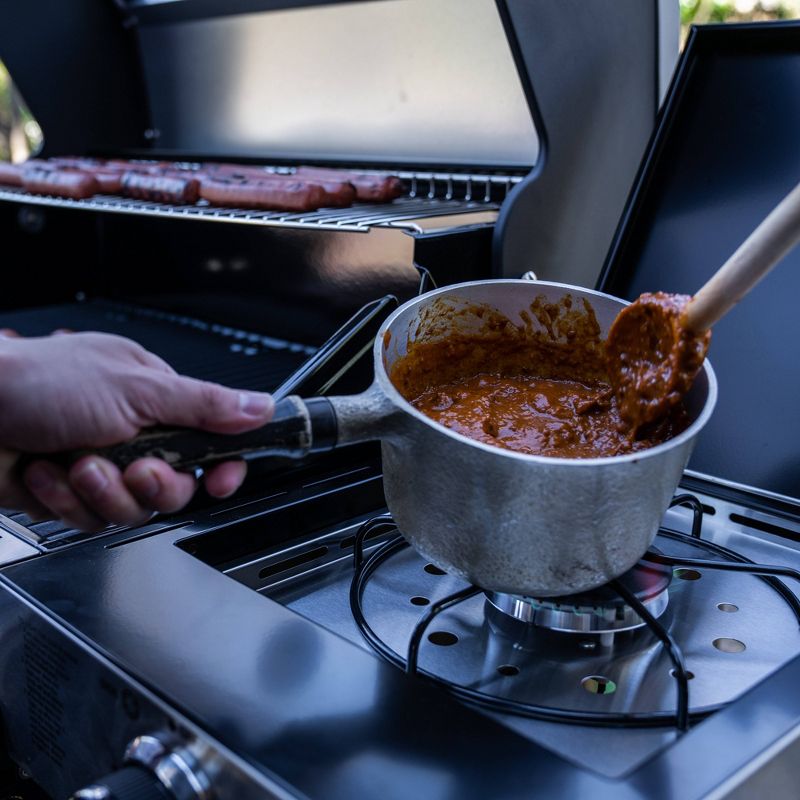 4-Burner Propane Gas Grill with ClearView Lid Black Model 24633 - Monument Grills