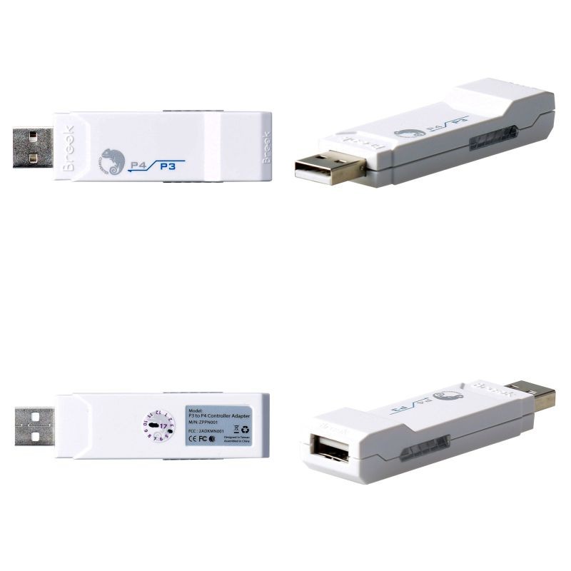 Brook Cross Plateform PS3 to PS4 Gaming Converter Controller Adapter White