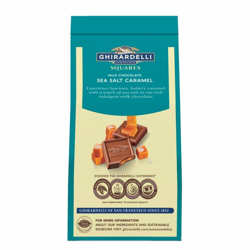 Ghirardelli Milk Chocolate Sea Salt Caramel Squares - 6.3oz