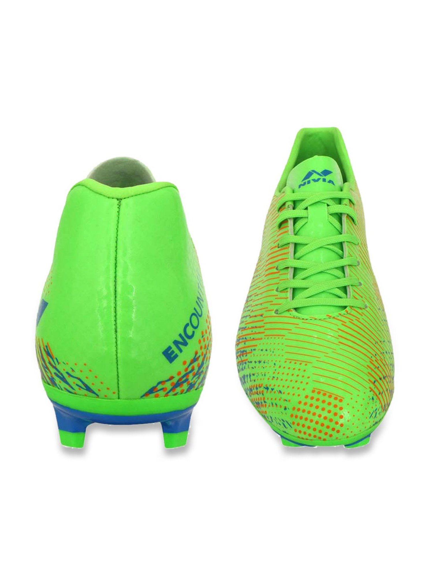 Nivia Men's Encounter 9.0 Green Football Shoes