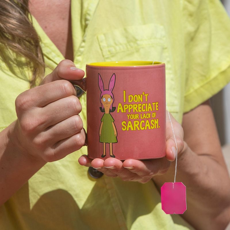 Surreal Entertainment Bob's Burgers Louise Belcher Sarcasm 12oz Coffee Mug