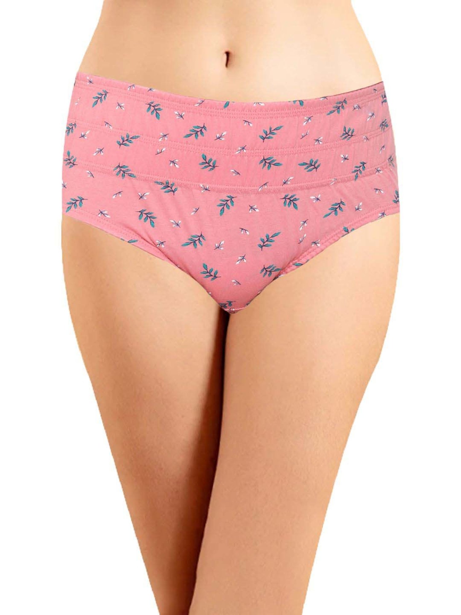 IN CARE Pink & Blue Cotton Printed Hipster Panties - Pack Of 3
