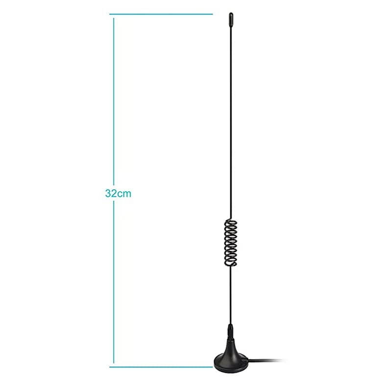 Universal Car Stereo Antenna Car FM AM Radio Antenna Magnetic Base Car Radio Antenna Aerial for Vehicle Truck SUV Truck RV Marine Boat Car Stereo Audio Radio Head Unit CD Media Receiver Player