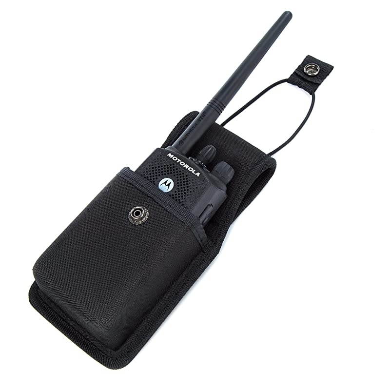 Universal Radio Case Two Way Radio Holder Universal Pouch for Walkie Talkies Nylon Holster Accessories for Motorola MT500 MT1000 MTS2000 and Similar Models by 2 Pack