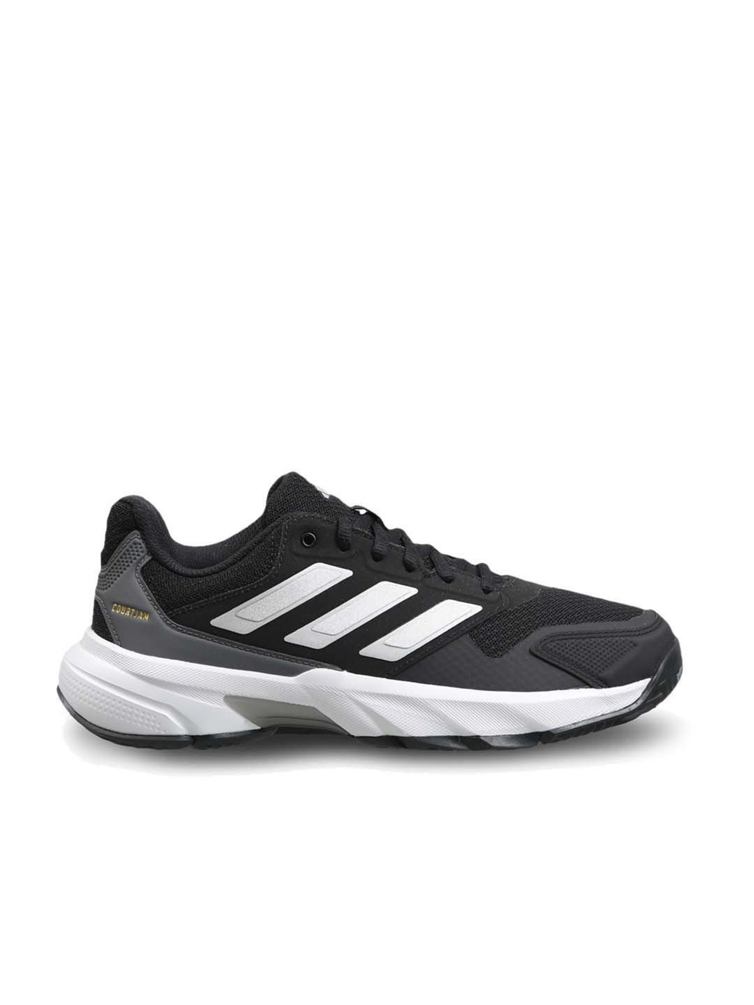 Adidas Women's CourtJam Control 3 Black Tennis Shoes