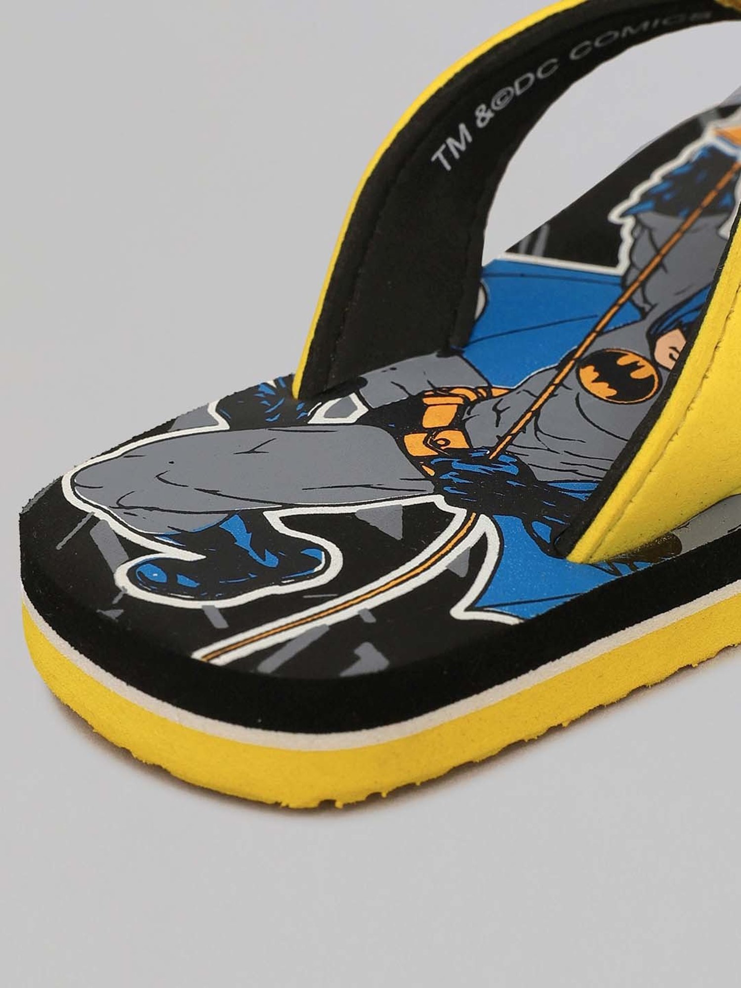 Yellow by Westside Blue & Grey Slingback Slides