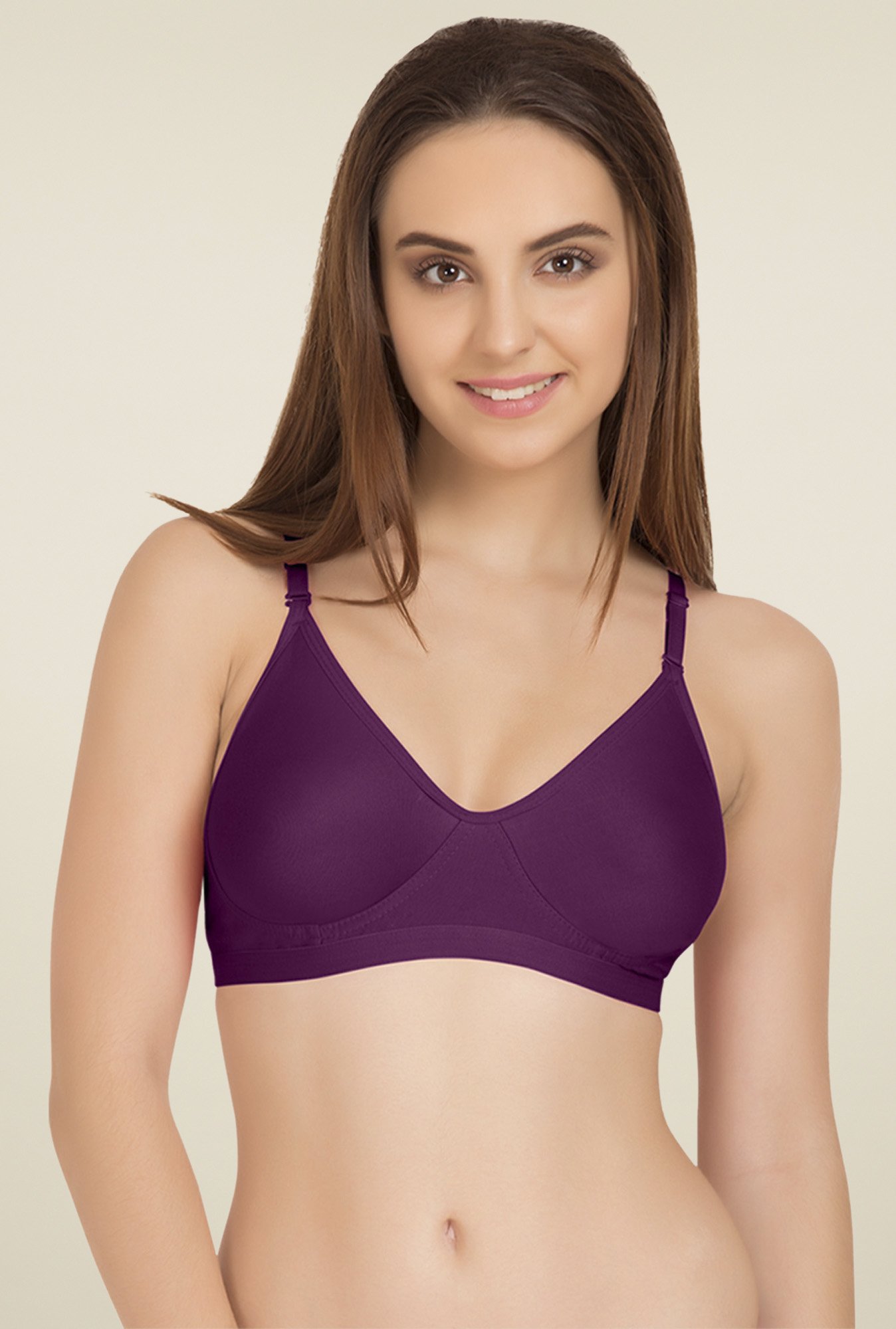 Tweens Purple & Black Non Padded T-Shirt Bra (Pack of 2)