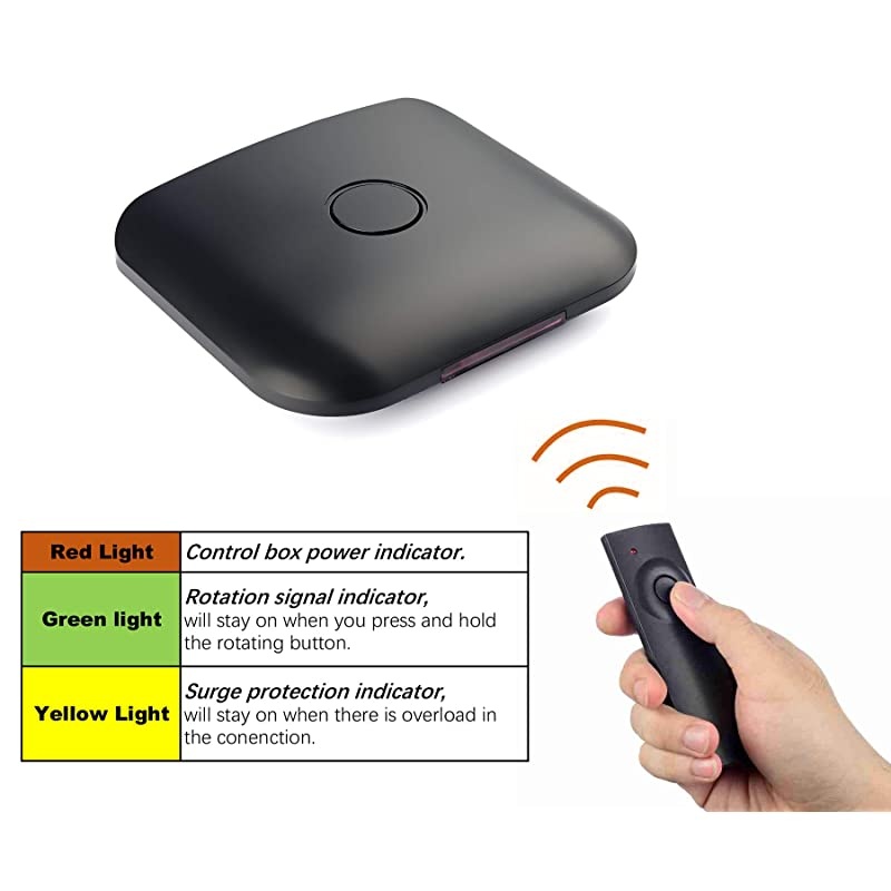 Digital Outdoor Amplified HD TV Antenna Motorized 360 Degree Rotation 150 Miles with 40FT RG6 Coax Cable SnapOn Installation UHFVHF1080P4K