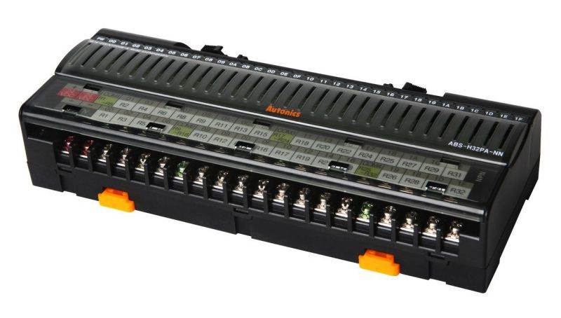 AUTONICS ABS-H32PA-PN Relay Terminal Block, Hirose connector, 32Relays, Matsushita(Panasonic)PA, PNP(COM-), 250VAC 2A,30VDC 2A
