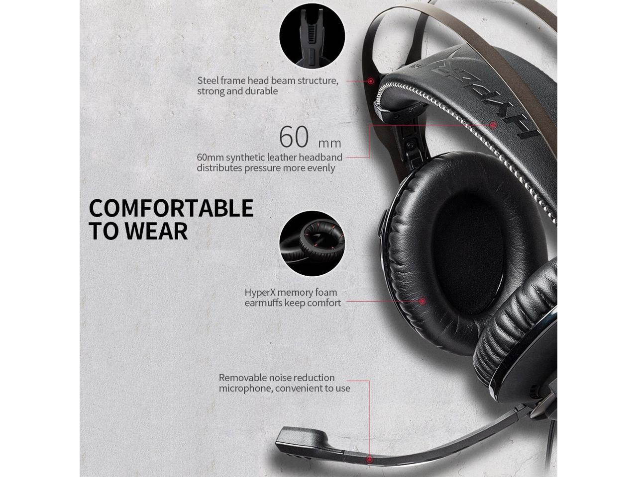 Kingston HyperX Cloud Revolver S Head-mounted Gaming Headset with Dolby 7.1 Surround Sound Effect Detachable Microphone
