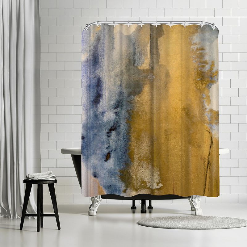 Americanflat Gold Dust I by Hope Bainbridge 71" x 74" Shower Curtain