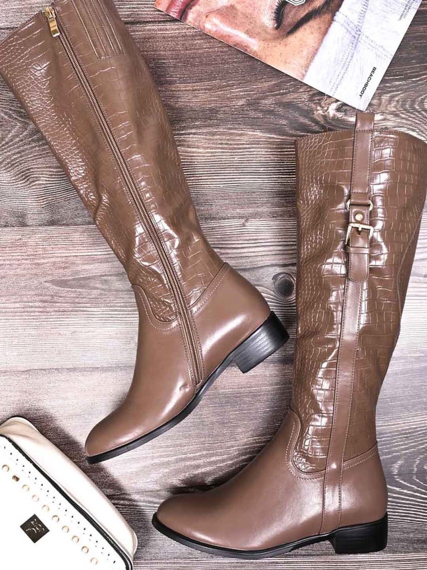 Ronnie Grey Women's Khaki Casual Booties