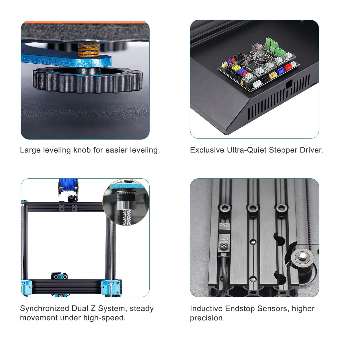 Artillery Genius 3D Printer High-Precision Dual Z-Axis TFT Screen Filament Runout Sensor & Power Failure Recovery