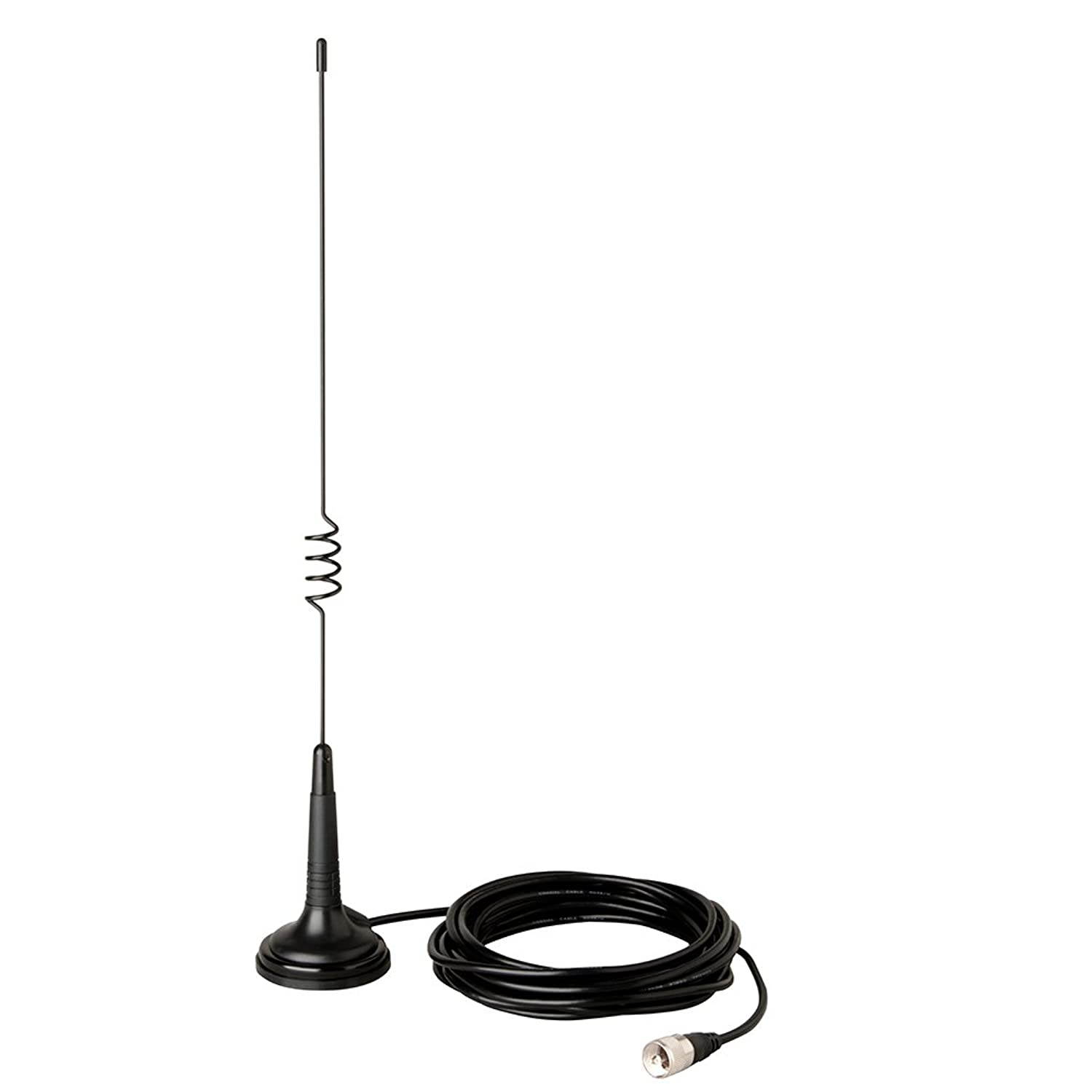 Cobra HG A1000 18.5 inch Magnetic Mount CB Antenna &ndash; Heavy Duty Magnet, For use in Cars, SUVS Recreational Vehicles 100 Watt Power Handling Capability