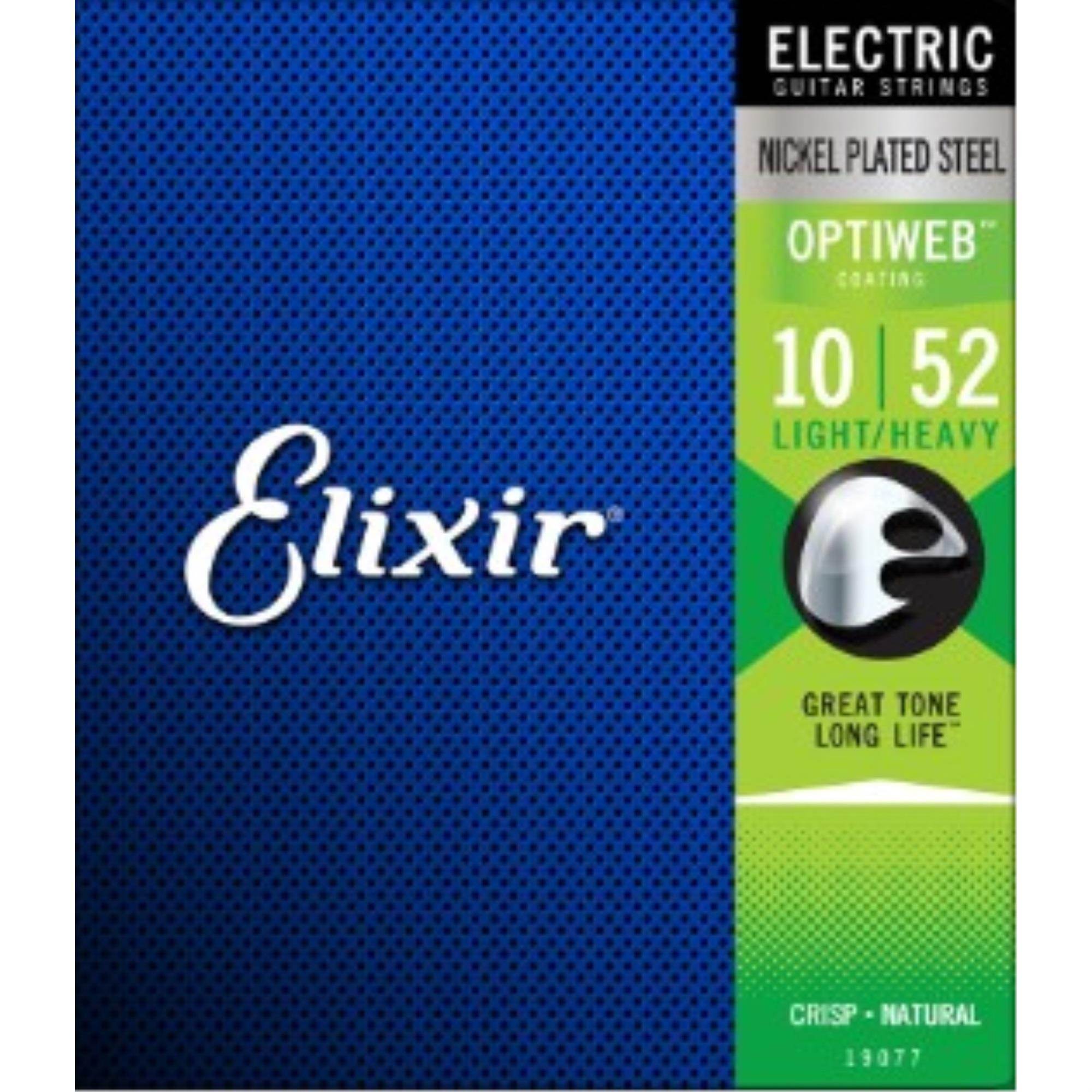 Elixir 19002 Electric Guitar Strings with OPTIWEB Coating, Super Light, 9-42