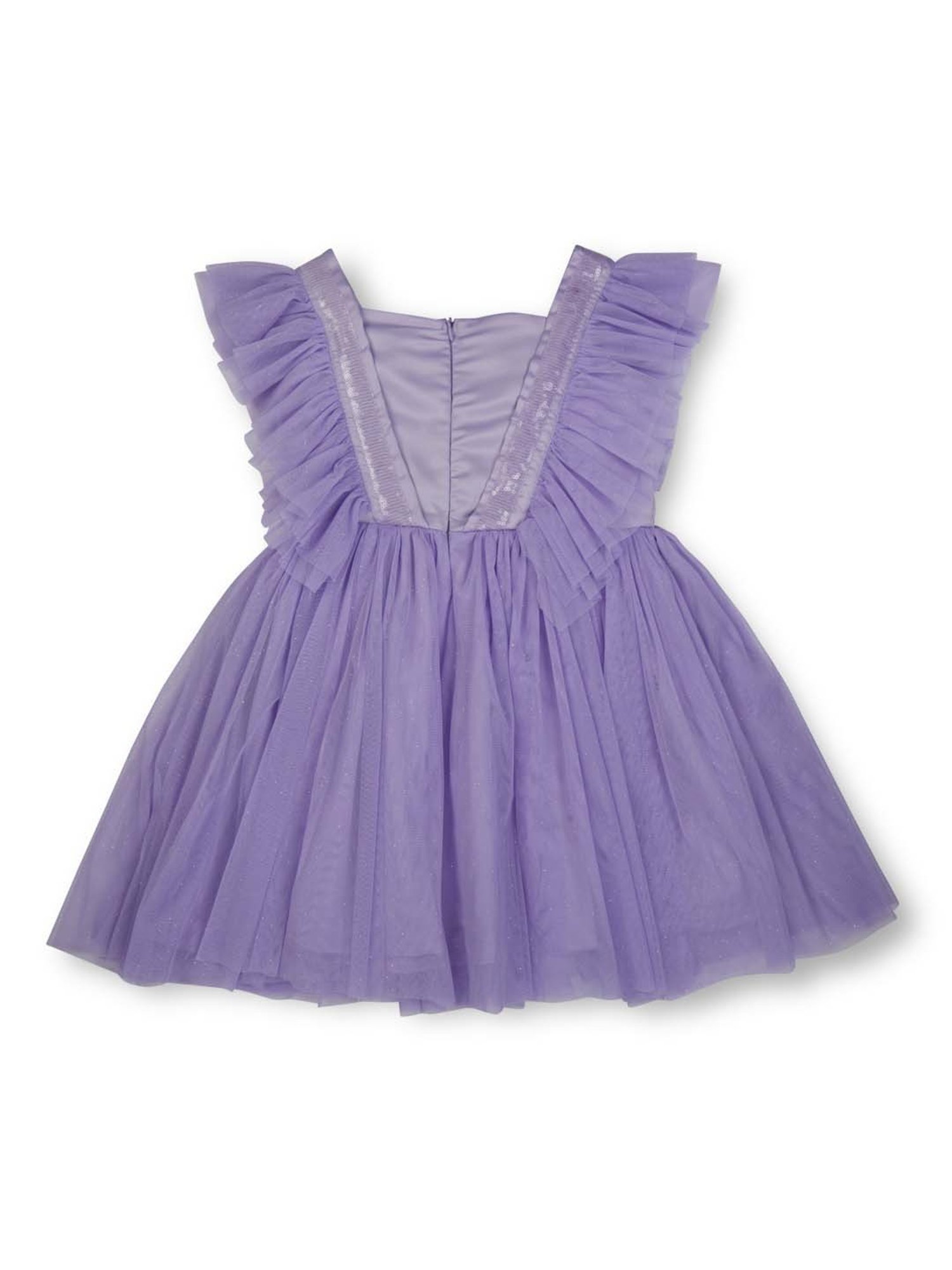 Gini & Jony Kids Purple Regular Fit Dress