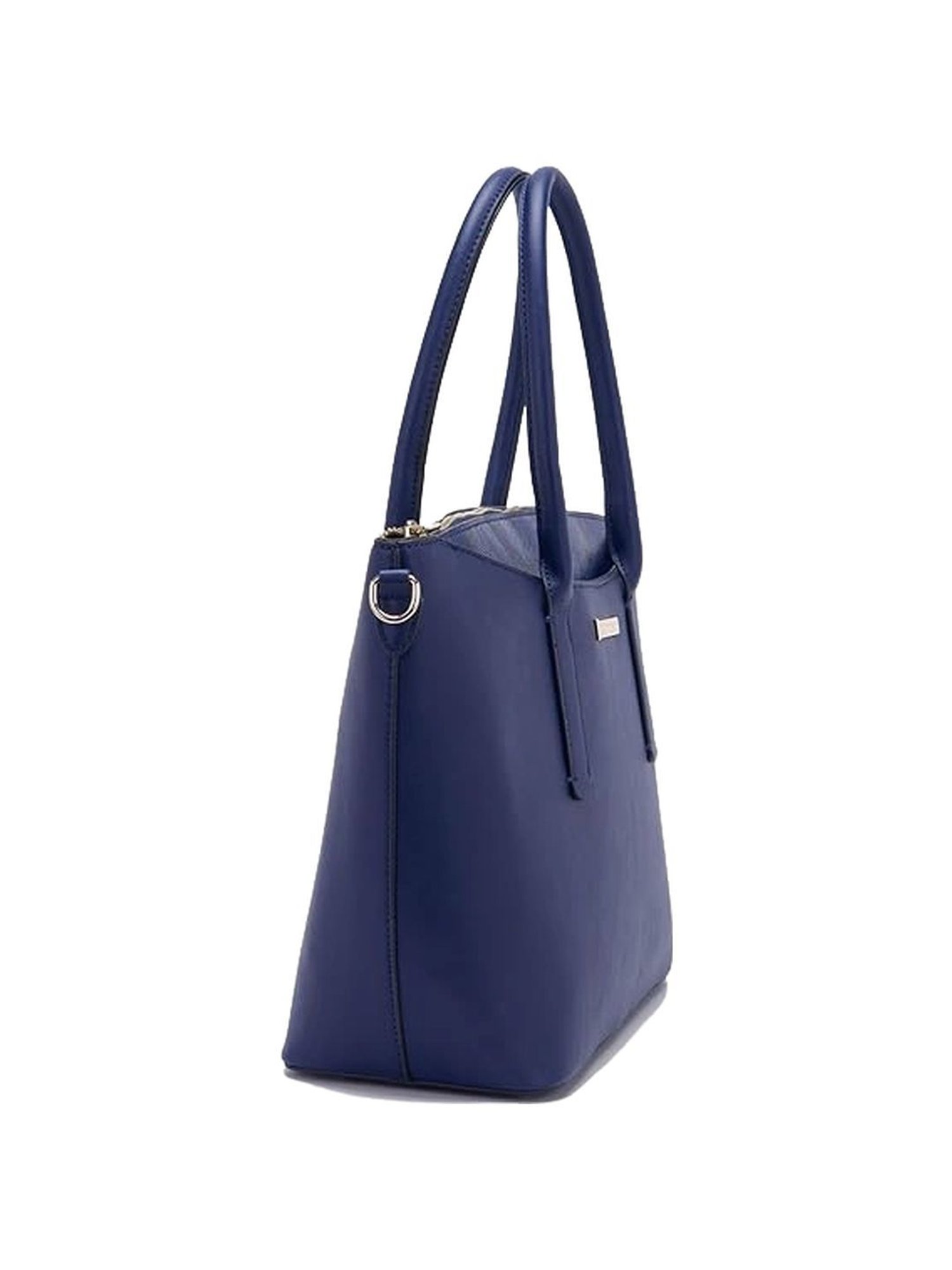 Giordano Navy Blue Solid Medium Tote Handbag