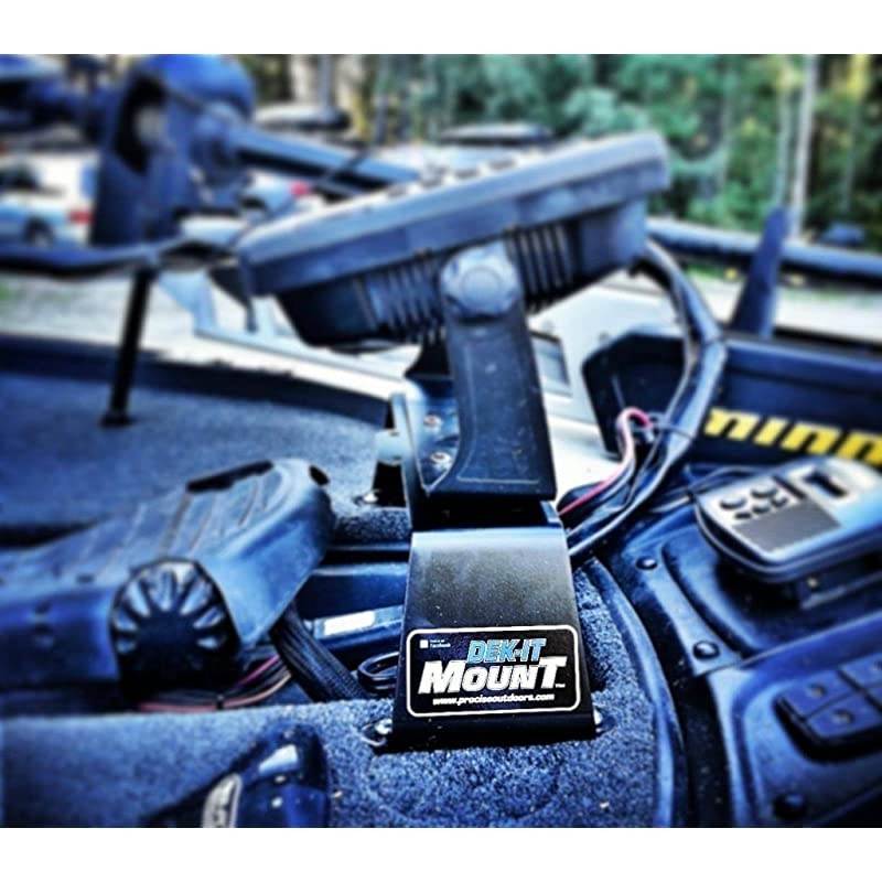 DEKit 00 Fish Finder Mount Tournament Grade Electronics Mount Boat Fishfinder Mounting Kit Works with Most Marine Depth Finders amp Locators Proudly Made in The USA by