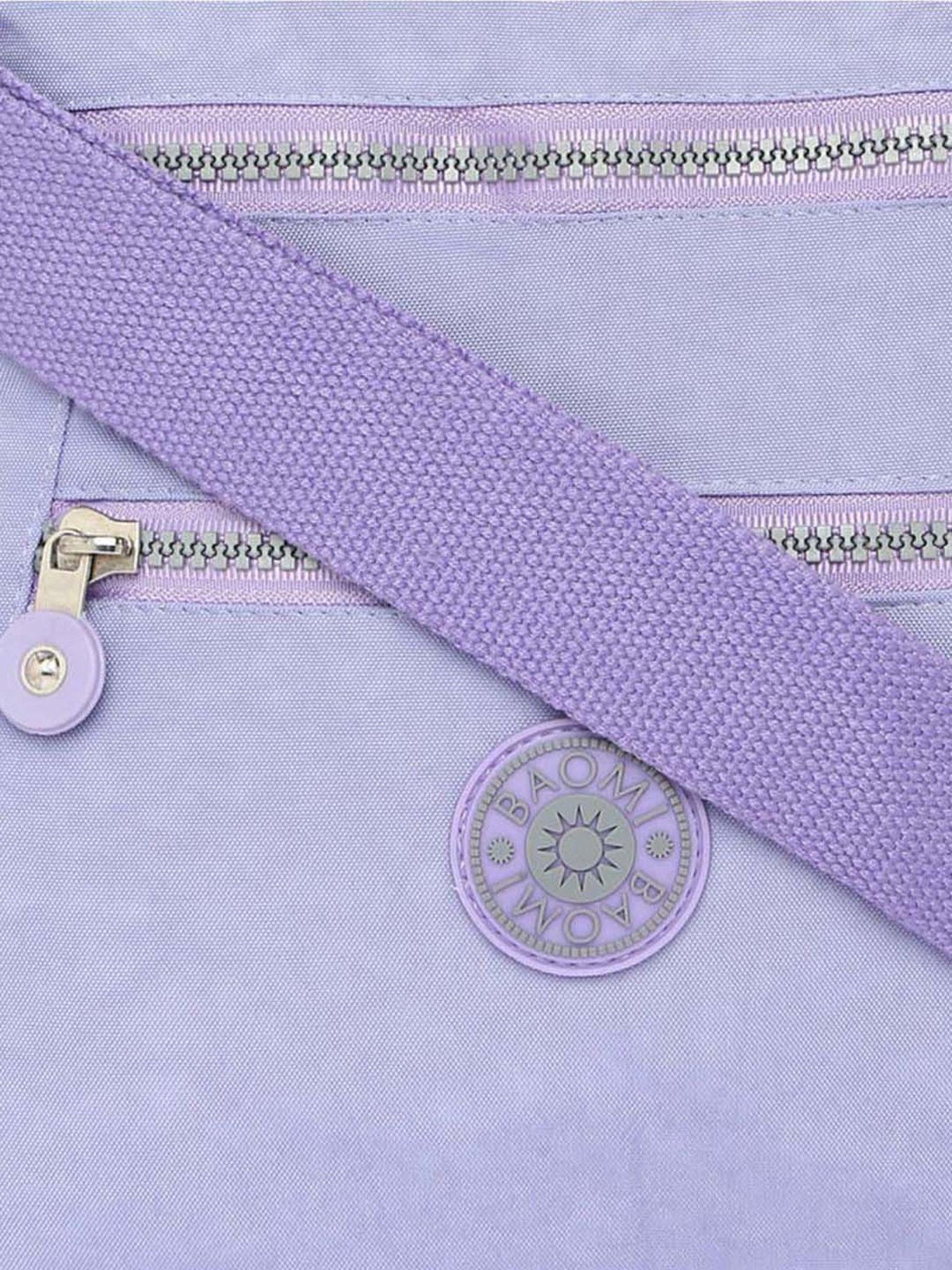 Baomi Purple Solid Medium Cross Body Bag