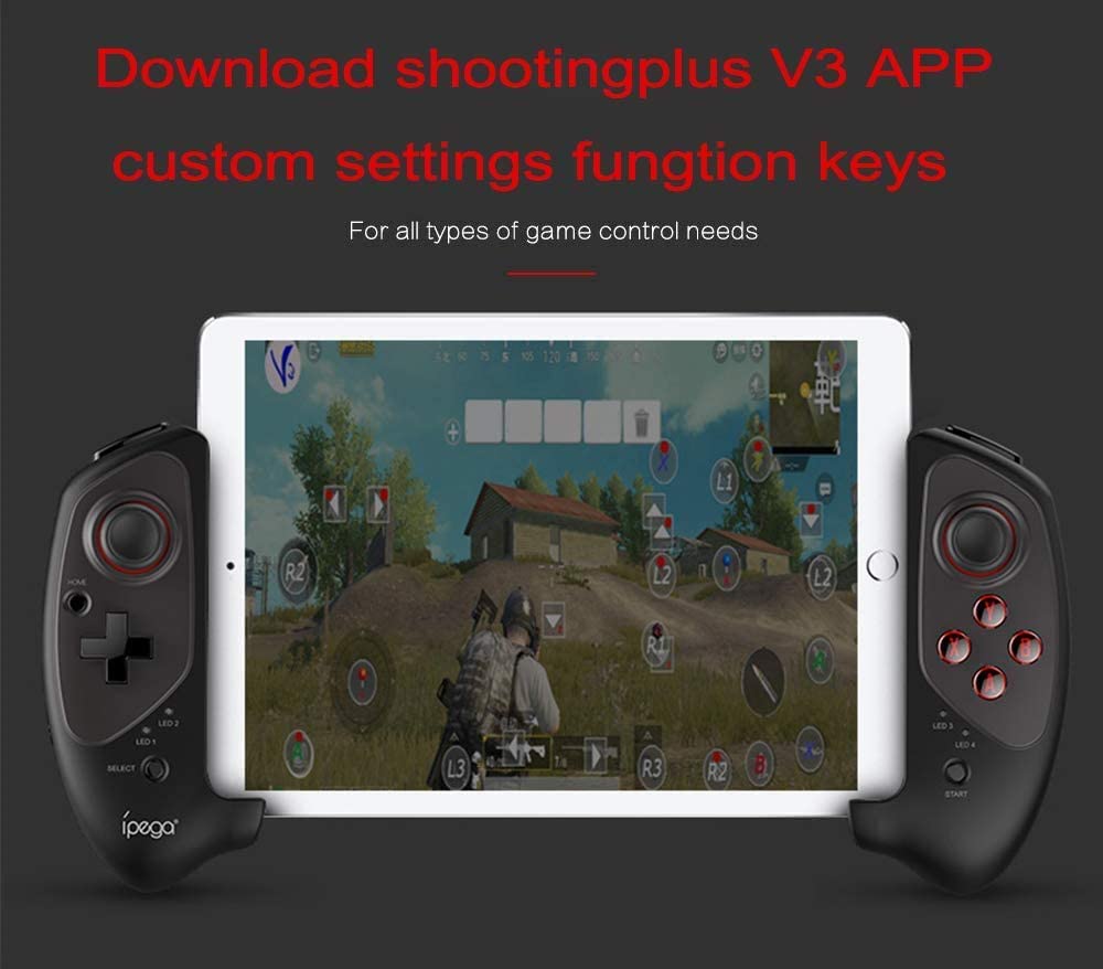 Wireless 4.0 Smart PUBG Mobile Game Controller for Android/iOS Mobile Phone Tablet (Android 6.0 and Higher Systems, ios11.0-13.3 Systems, not Compatible with 13.4 and Higher Systems)