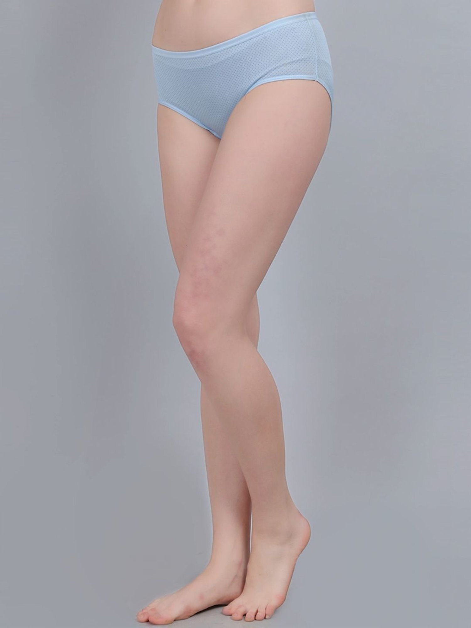 mod & shy Blue Cotton Hipster Panty