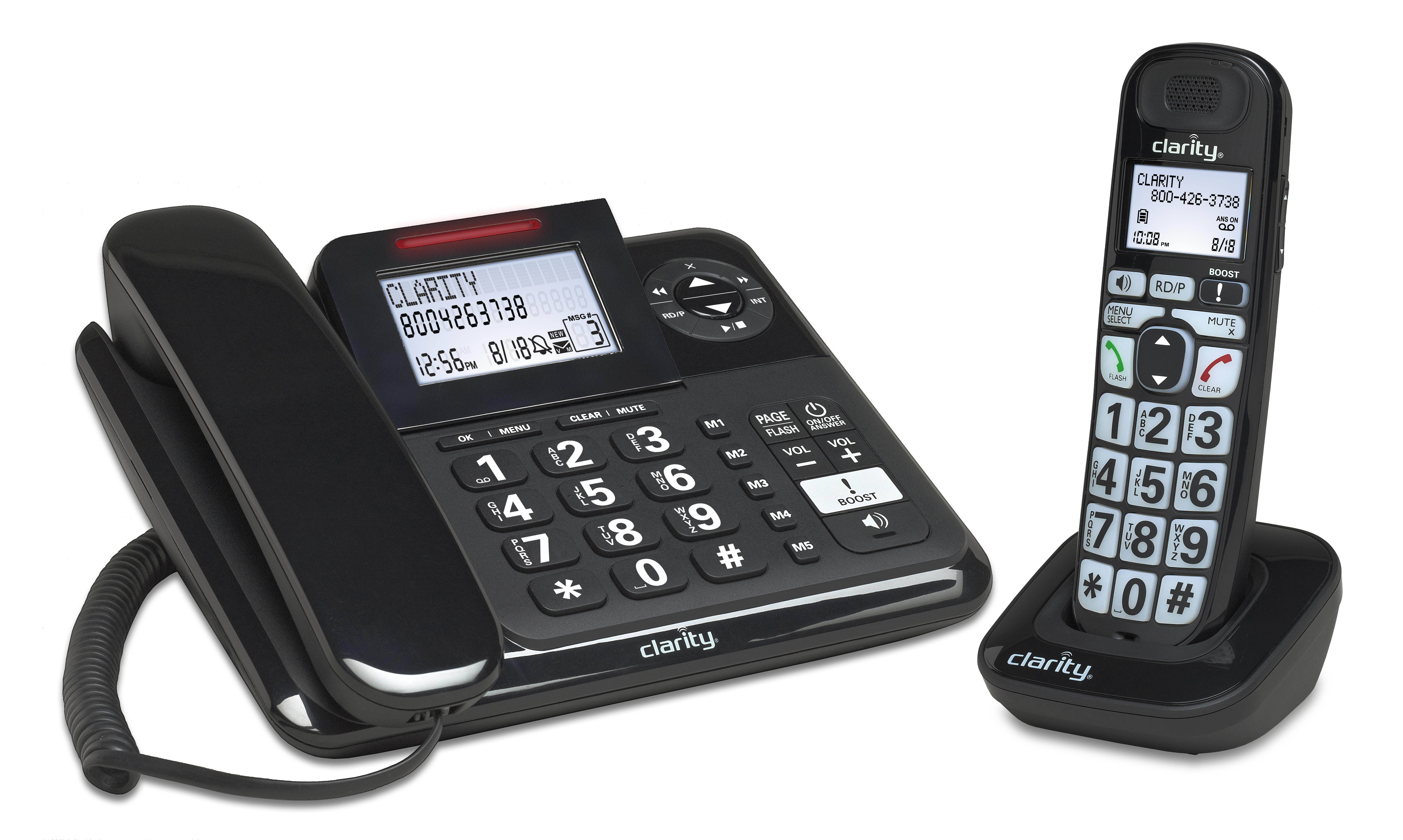 Clarity - 53727 - E814CC Amplified 40dB Cord/Cordless Combo Unit Phone