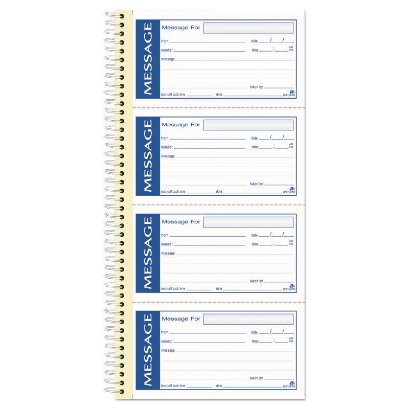 Write 'N Stick Phone Message Pad, 2 3/4 X 4 3/4, Two-Part Carbonless,